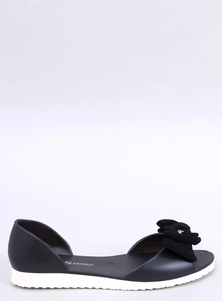 Baleriny meliski open toe AGATHE BLACK