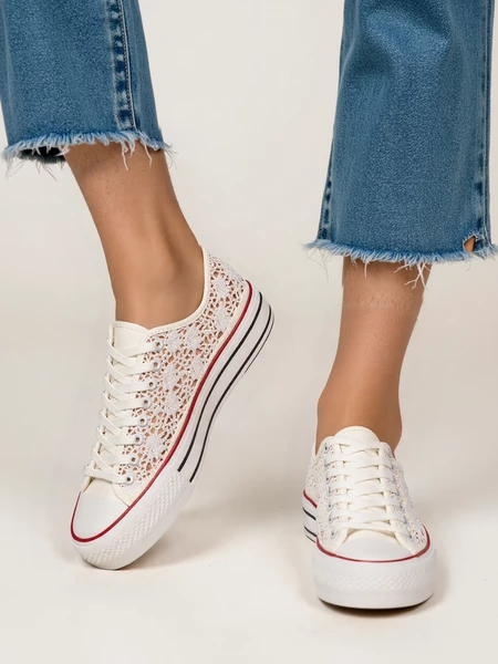 Damskie Trampki BANDANA WHITE