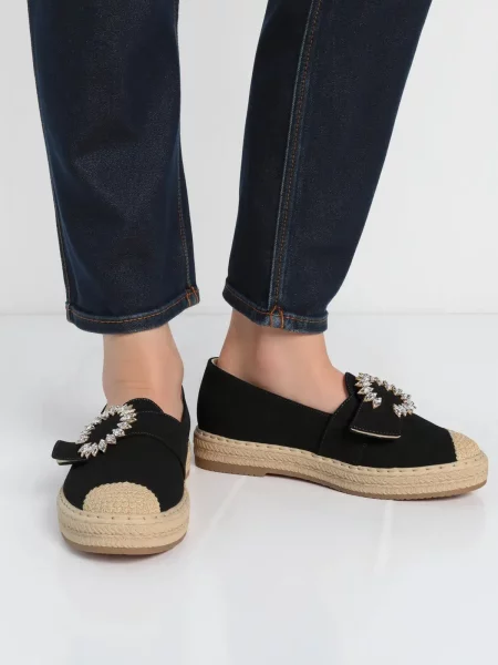 Damskie Espadryle LUNARA BLACK – Stylowe Buty na Lato