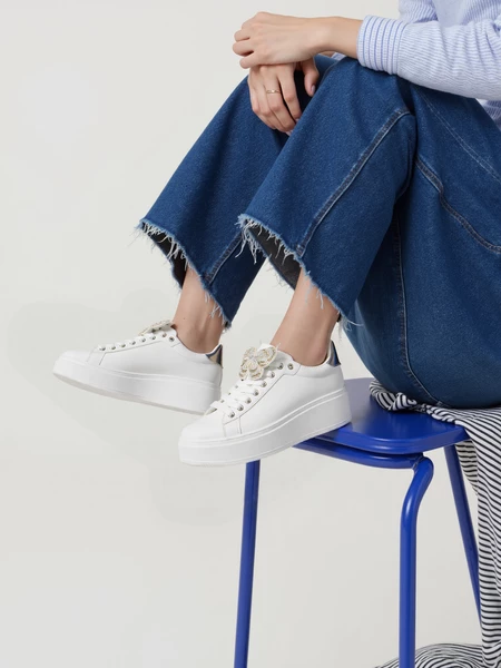 Damskie Sneakersy BUTTERFLY LUX – Silver 