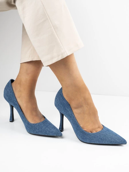 Czółenka Kim w kolorze Jeans