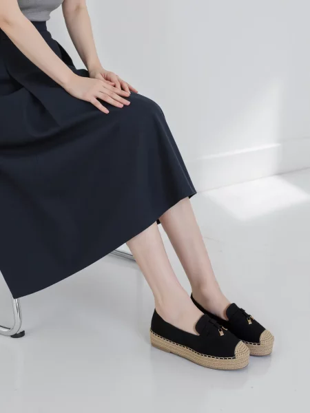 Damskie Espadryle LIVORA BLACK