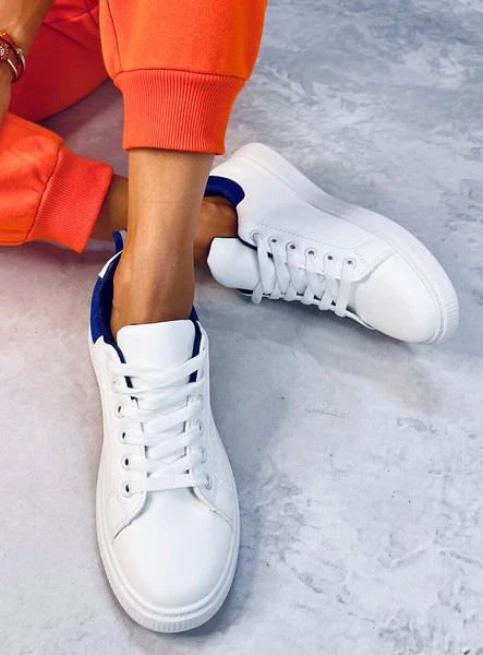 Trampki damskie KEELER WHITE/ROYALBLUE