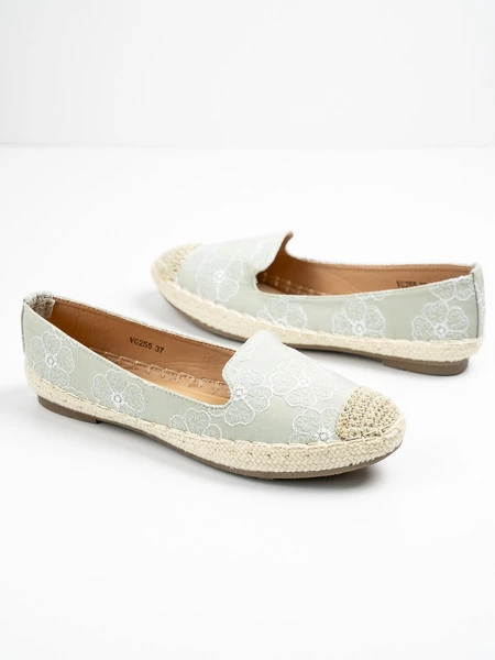 Modne espadryle damskie w kolorze Verde