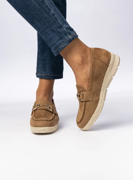 Damskie Mokasyny – Camel LARISA CAMEL