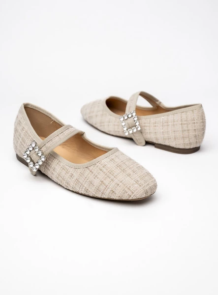 Damskie Baleriny ELIORA – BEIGE