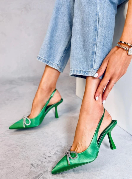 Czółenka z odkrytą piętą HANNAH GREEN