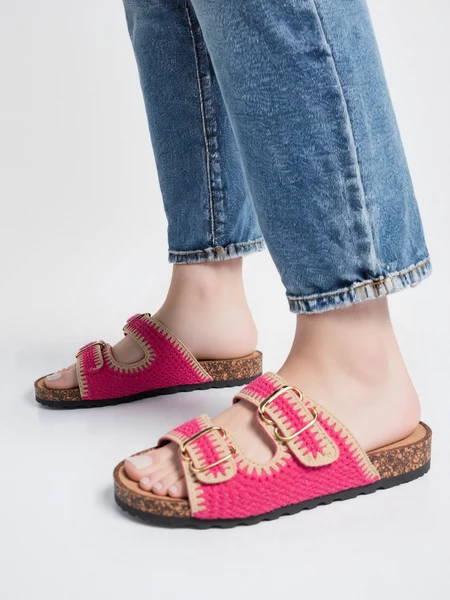 Buty Sportowe damskie eleganckie w kolorze Fushia