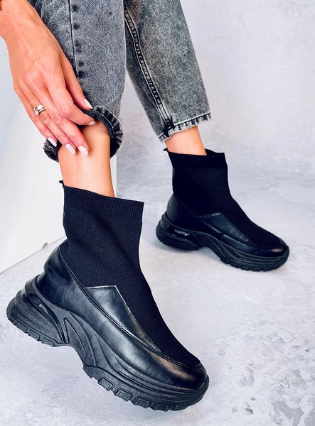 Buty sportowe skarpetkowe GOKO BLACK