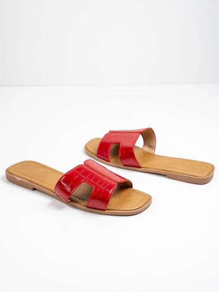 Klapki Sasa w kolorze Red