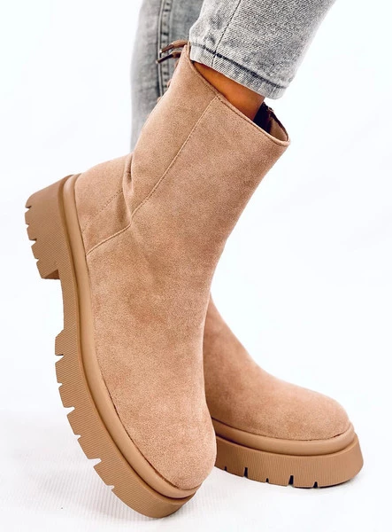 Botki zamszowe BOBBIE L.KHAKI