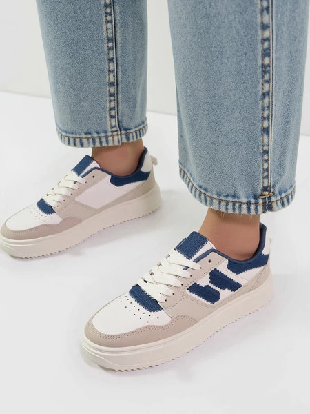 Damskie Sneakersy NORVIN – White/Blue