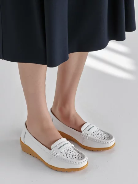 Damskie Mokasyny SIENA WHITE