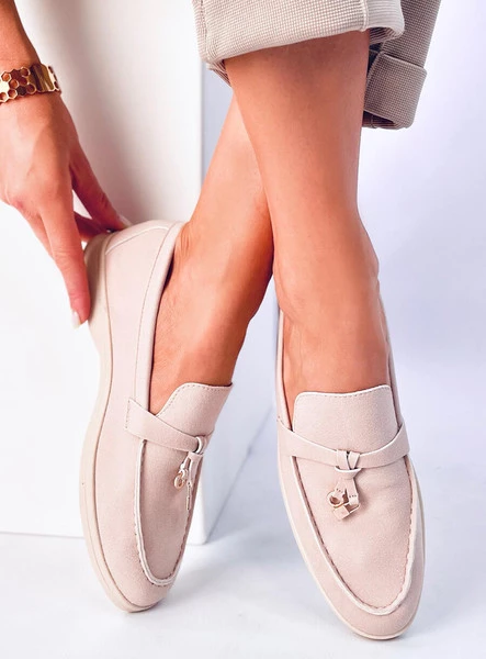 Mokasyny damskie EUNICE BEIGE