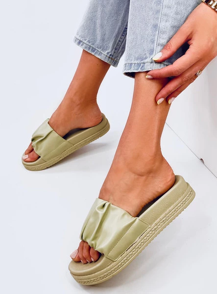 Klapki damskie ATISSA GREEN