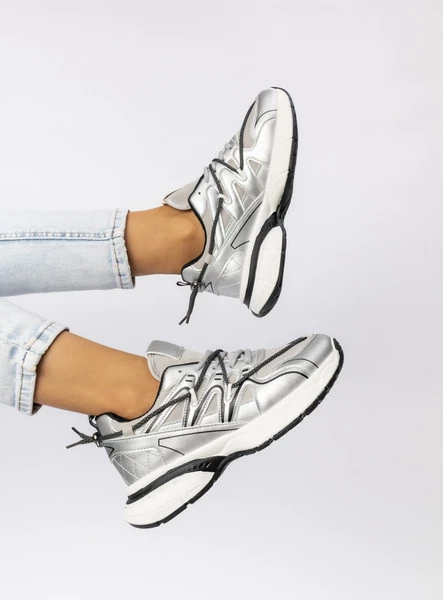 Damskie Sneakersy – Srebrne LUNAR SILVER