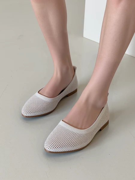 Baleriny Urban Elegance Białe