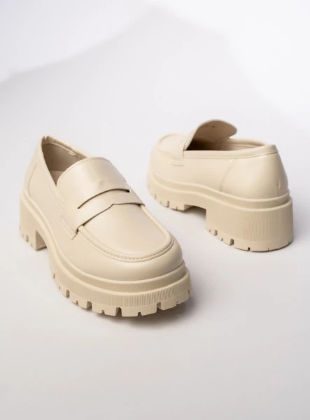 Damskie Mokasyny – Kremowe MILANO BEIGE