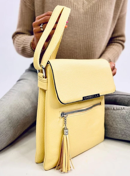 Torebka damska listonoszka GRANTES ŻÓŁTA