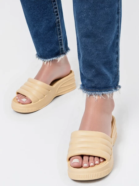 Klapki Aurora DK.BEIGE