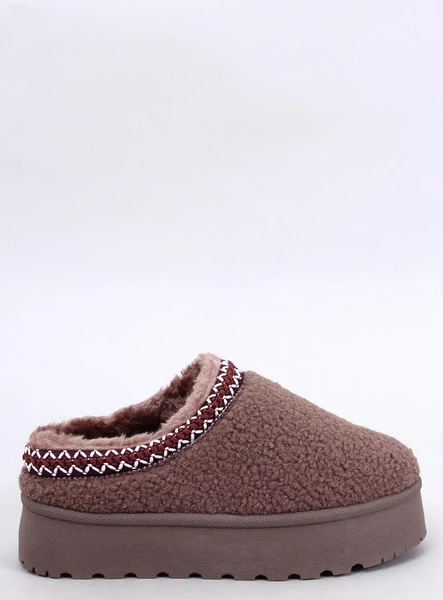 Śniegowce krótkie z barankiem LAMB KHAKI