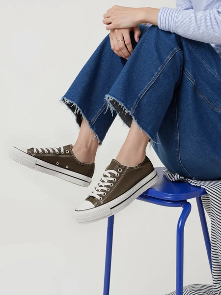 Damskie Trampki KALVAR BLACKISH GREEN