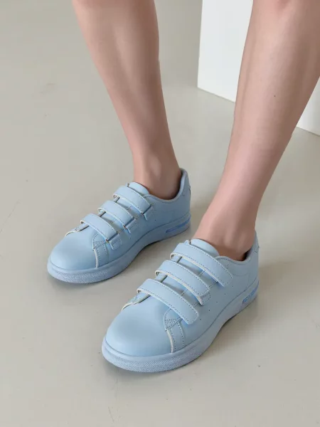 Damskie Sneakersy Błękitne - AZURA BLUE