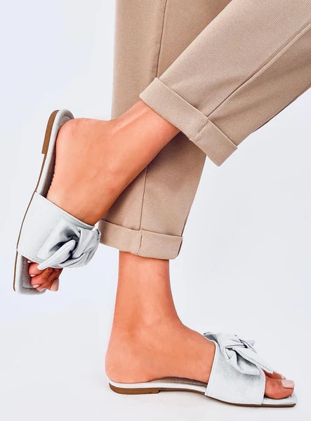 Klapki z kwadratową podeszwą NISHA BLUE