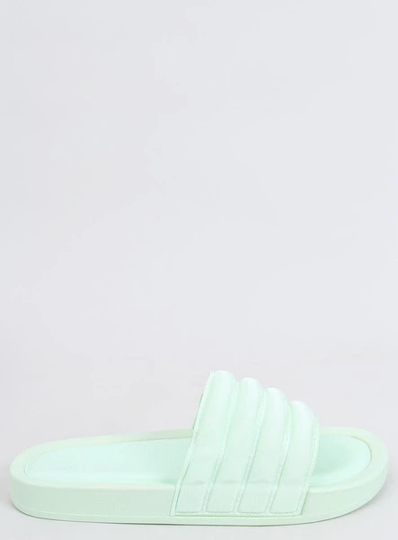 Klapki damskie MINNO LT.GREEN
