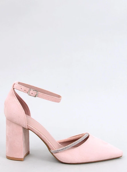 Czółenka na obcasie z paskiem AYARI NUDE