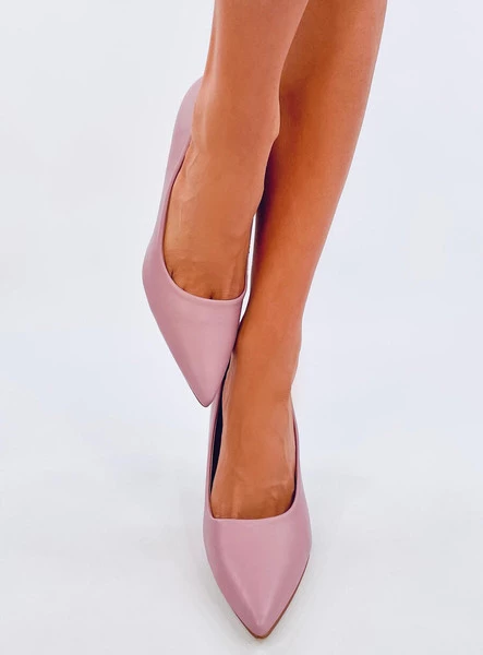 Szpilki damskie licowe AURORA PURPLE