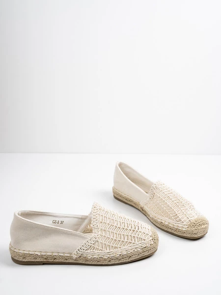 Modne espadryle damskie w kolorze Beige