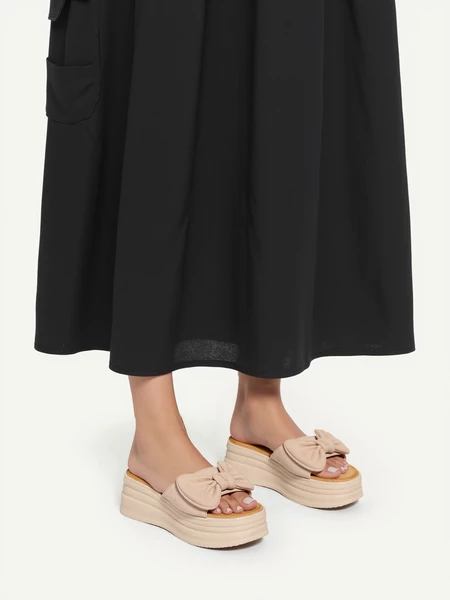 Trampki damskie eleganckie w kolorze Khaki