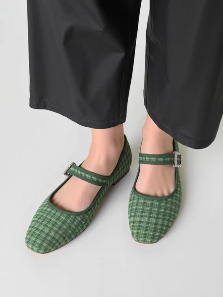 Damskie Baleriny ELIORA – GREEN