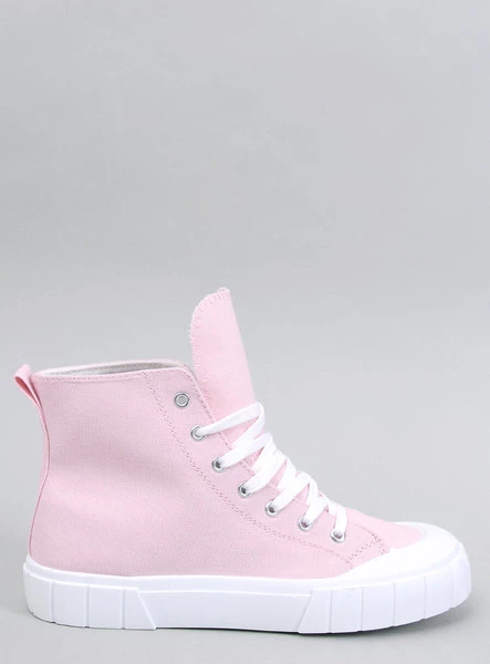 Trampki płócienne za kostkę ROGERS PINK