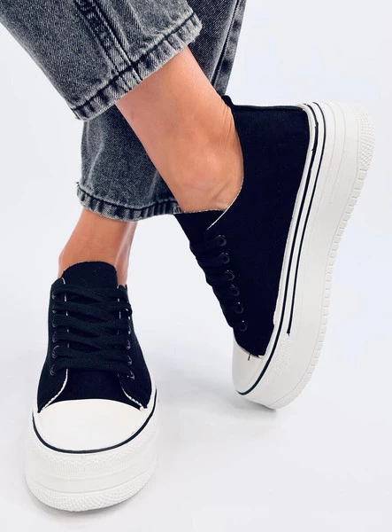 Trampki na wysokiej podeszwie LOIC BLACK