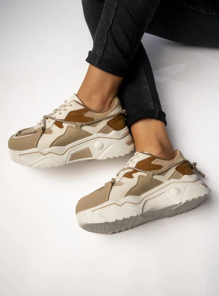 Damskie Sneakersy VEYRA KHAKI