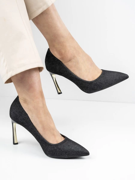 Modne czółenka - Eclanne Black