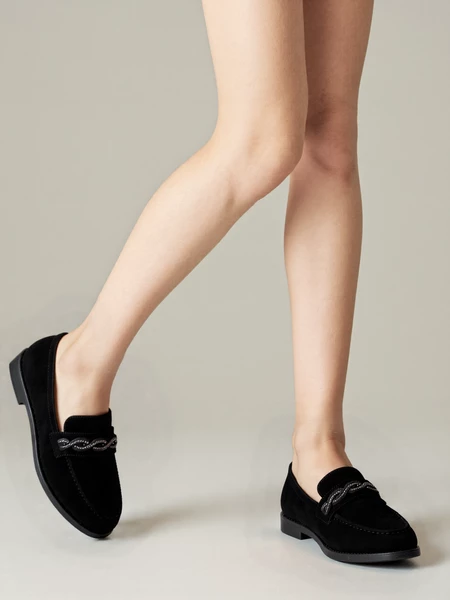 Damskie Loafersy ROCHE BLACK – Ponadczasowa Czerń i Komfortowa Klasyka