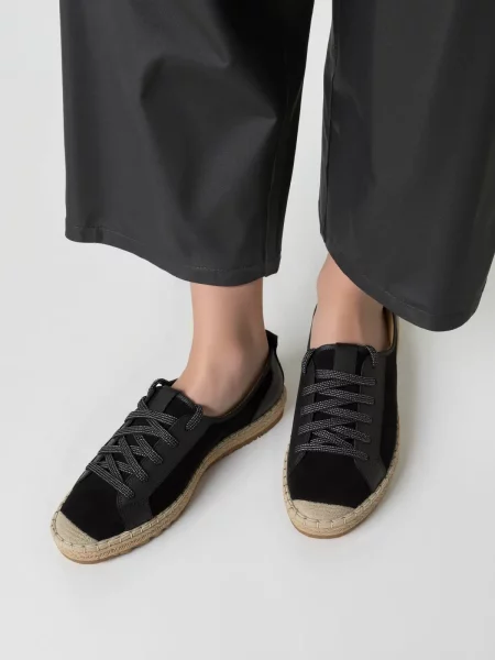 Damskie Espadryle NOIR LACE BLACK