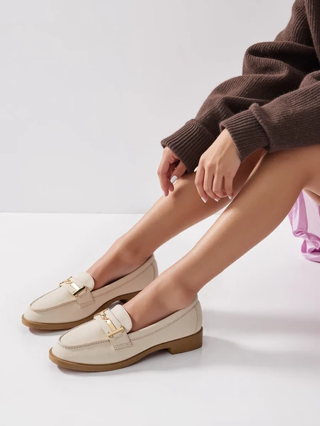 Mokasyny Elwira BEIGE 