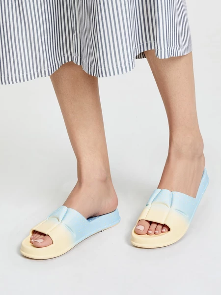 Damskie Klapki ESTRELLA BLUE/CREAM