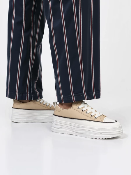 Damskie Sneakersy PLATFORMIA – Khaki