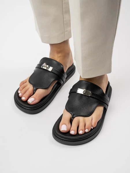 Damskie Klapki BLACK