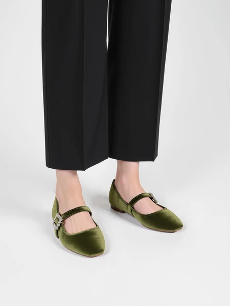 Damskie Baleriny FINDLAY – GREEN 