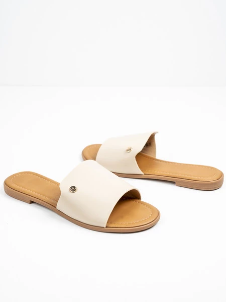 Klapki Marsylia w kolorze Beige