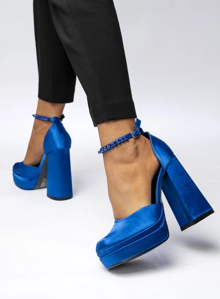 Damskie Czółenka na Platformie LARISSA BLUE