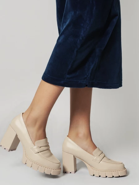 Damskie Botki BEIGE PU