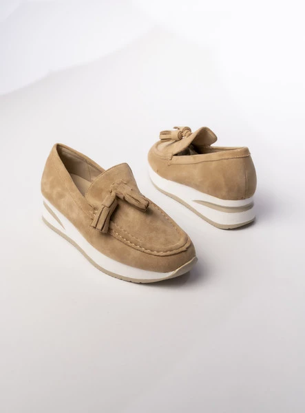Damskie Mokasyny – Beżowe LIVIA KHAKI