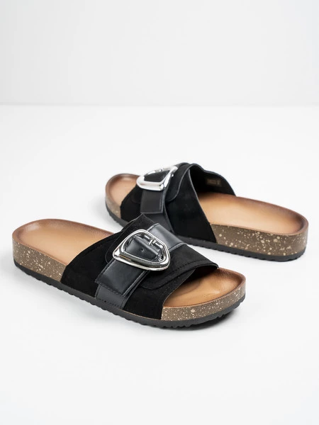 Modne Klapki damskie Pepper w kolorze Black